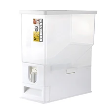 Пластиковая емкость для риса влагостойкий насекомых контейнер для риса герметичная корзина для хранения зерна(10 кг