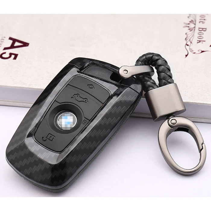 Ceyes автомобильный Стайлинг Авто карбоновый чехол для ключей чехол для Bmw 1 3 4 5 6 7 серия F10 F20 F30 смарт 3 кнопки аксессуары