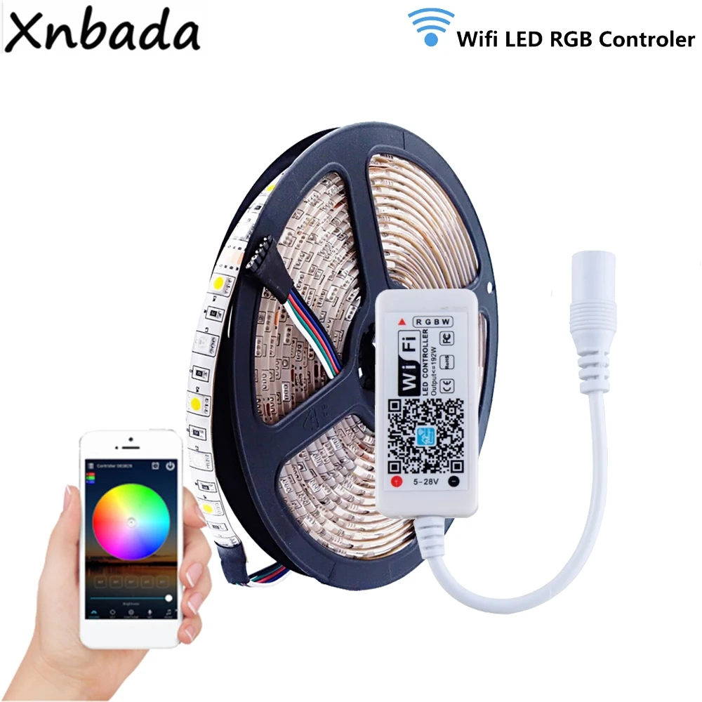 Светодиодная лента RGBWW 5050SMD 60 светодиодов/м гибкий светильник Волшебный дом Wi Fi RGBW