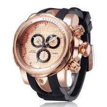 Shhors Brand Military Watch Men Big Dial Quartz Watches Rubber Band Analog Man Wristwatch Army Style Luxury Male Clock Saat