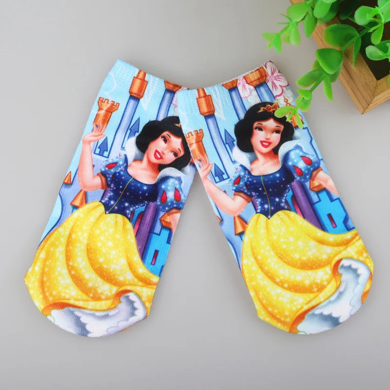 6 пар детских носков для девочек хлопковые детские носки красивые стильные носки принцессы для девочек с героями мультфильмов От 1 до 8 лет 043 TP01