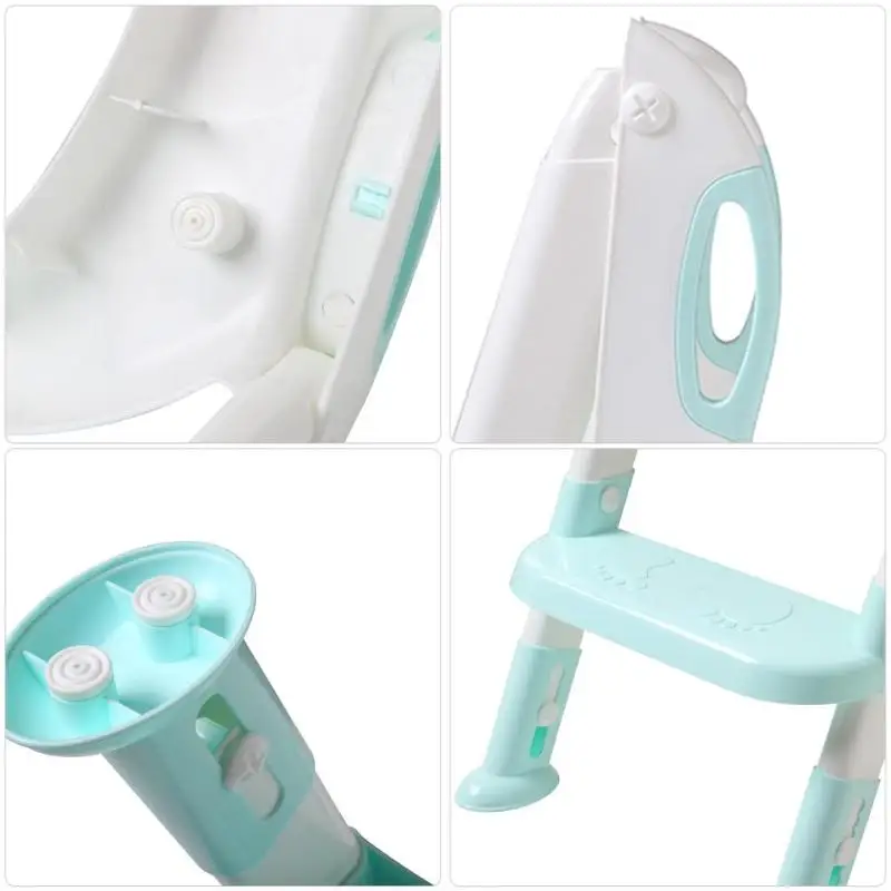 Складной Детский горшок для младенцев детское сиденье для унитаза для приучения к туалету с регулируемая лестница