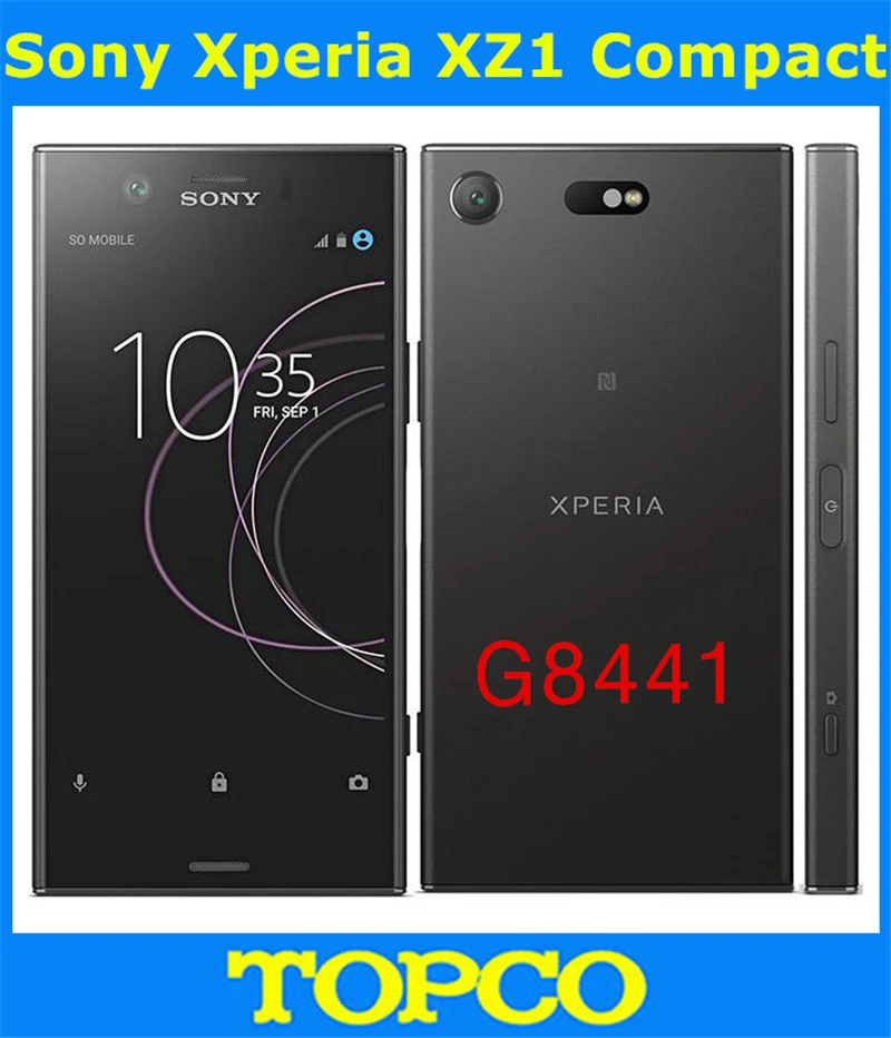 

Sony Xperia XZ1 Compact G8441 Original Unlocked 4G Android Mobile Phone Octa Core 4.6" 19MP RAM 4GB ROM 32GB
