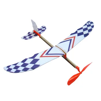 

HOT SALE Elastic Rubber Band Powered DIY Foam Plane Model Kit Aircraft Educational Toy