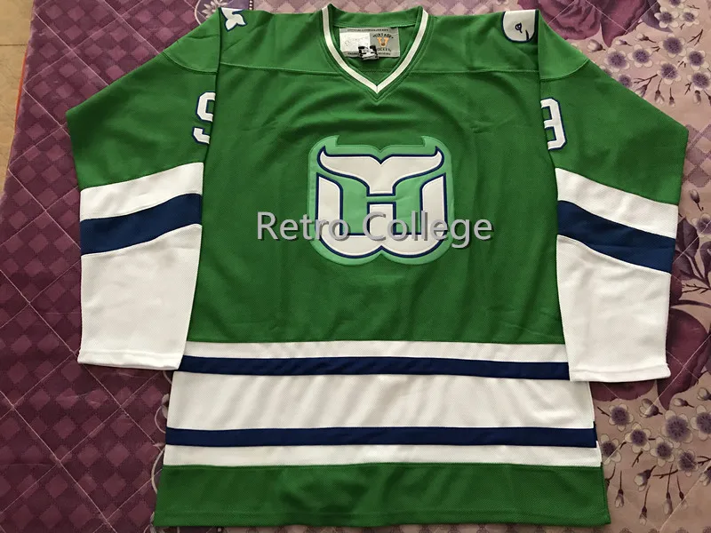 

#9 GORDIE HOWE Hartford Whalers high quality Hockey Jersey Embroidery Stitched Customize any number and name