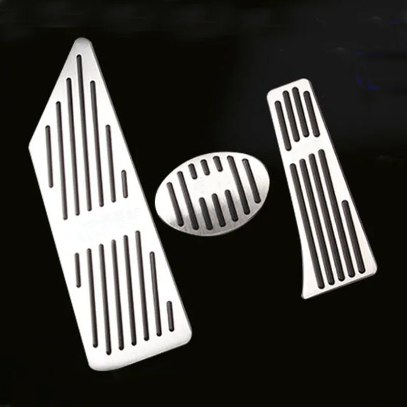 For BMW F48 X1 F45 2 Series 2015 2016 2017 AT Accelerator Brake Foot Rest Pedal Pads, Gas Fuel Refit Stickers Car Accessories For BMW F48 X1 F45 2 Series 2015 2016 2017 AT Accelerator Brake Foot Rest Pedal Pads, Gas Fuel Refit Stickers Car Accessories