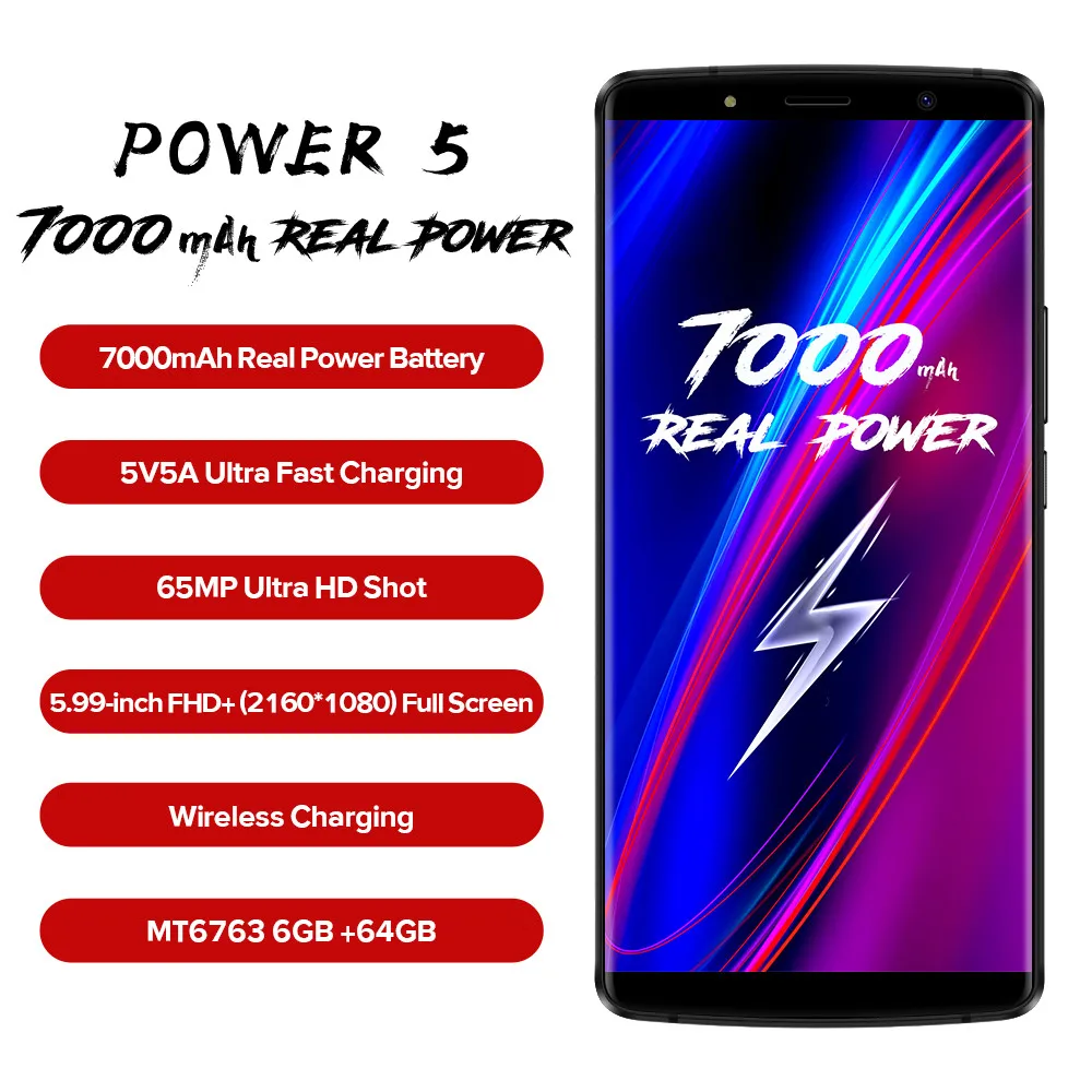 LEAGOO Power 5 смартфон с 99 дюймовым дисплеем восьмиядерным процессором MT6763V ОЗУ 6 ГБ