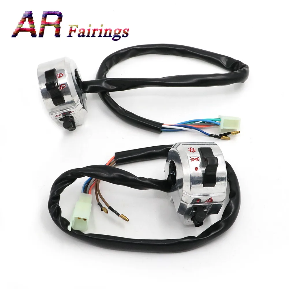 

1 Pair Universal Bike Motorcycle 22mm 7/8" Handlebar Switch Gear Control for Cafe Racer Dirt Bikes Quad ATVs