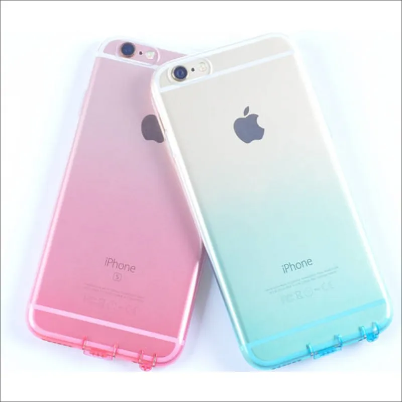 SICOOTE silicone Matte Gradient Color Phone case For iPhone X 8 8Plus Rainbow 7 7PLUS 6 6S 5 5s |