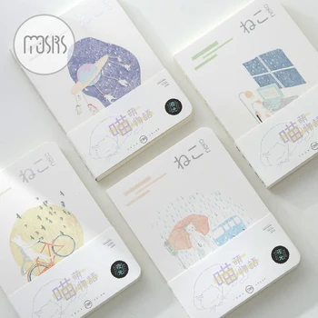 New Cute sketchbook School Notebook paper 80 Sheets Sketch book for Drawing hand book Luminous Stationery products supplies Gift moetron cute sketchbook white paper notebook drawing book spiral sketch book with blank pages