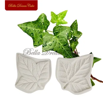 

2Pcs/set Grape Leaf Veiner Silicone Mold DIY 3D Soap GumPaste Mold Fondant Sugarcraft Mould Set Cake Decorating Tool Bakeware