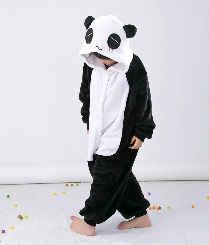 Onesie Pajamas Boys Panda Pjs Children Kigurumi Panda Onesie