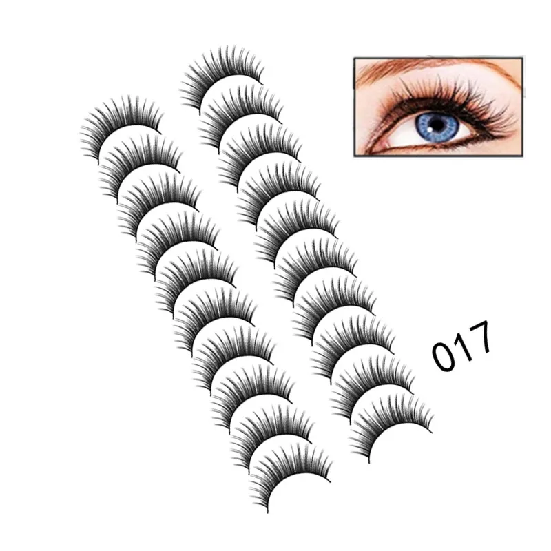 

5Pairs/Set Natural Black Long Sparse Cross False Eyelashes Fake Eye Lashes Extensions Makeup Tools