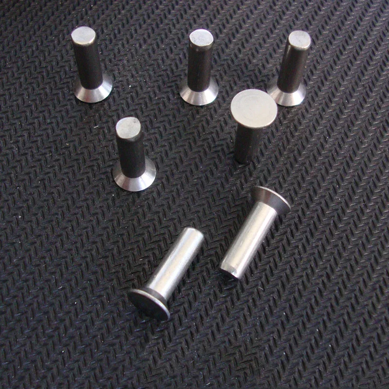 

30pcs M2.5 stainless steel countersunk head solid rivet flat head rivets home decoration bolts 4mm-10mm length