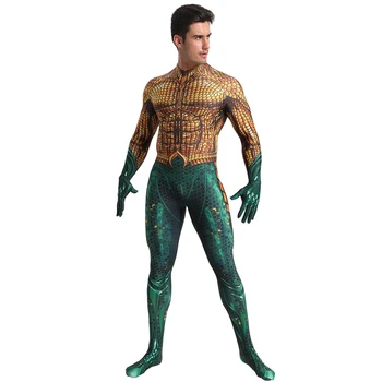 

Deluxe Aquaman Costume Cosplay For Men Superhero Costume Adult Halloween Costume For Adult