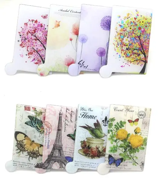 

1pcs Unbreakable Card Makeup Mirrors Shatter-Proof Pocket Mirror Compact Portable and Protective PU Sleeve