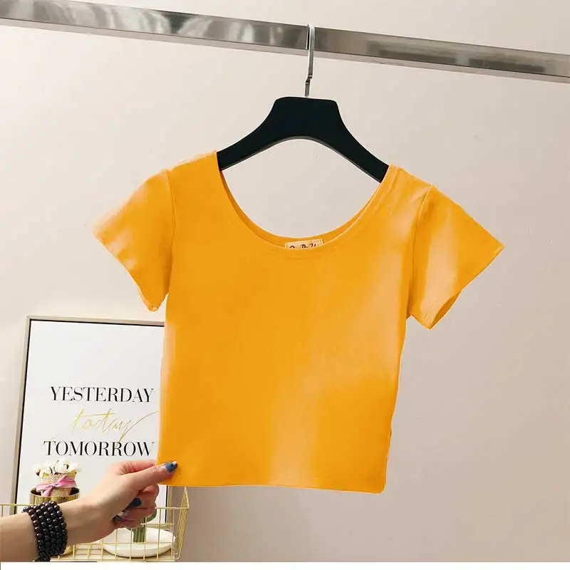 

smll Short t-shirt female cotton short-sleeved 2019 new Han Fan students short-sleeved Harajuku BF wind summer clothes G510