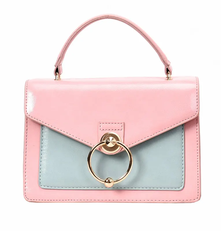 

Bags for Women 2019 Fashion New Quality PU Leather Women bag Hit color Portable Shoulder Messenger Bag Travel Tote Crossbody bag