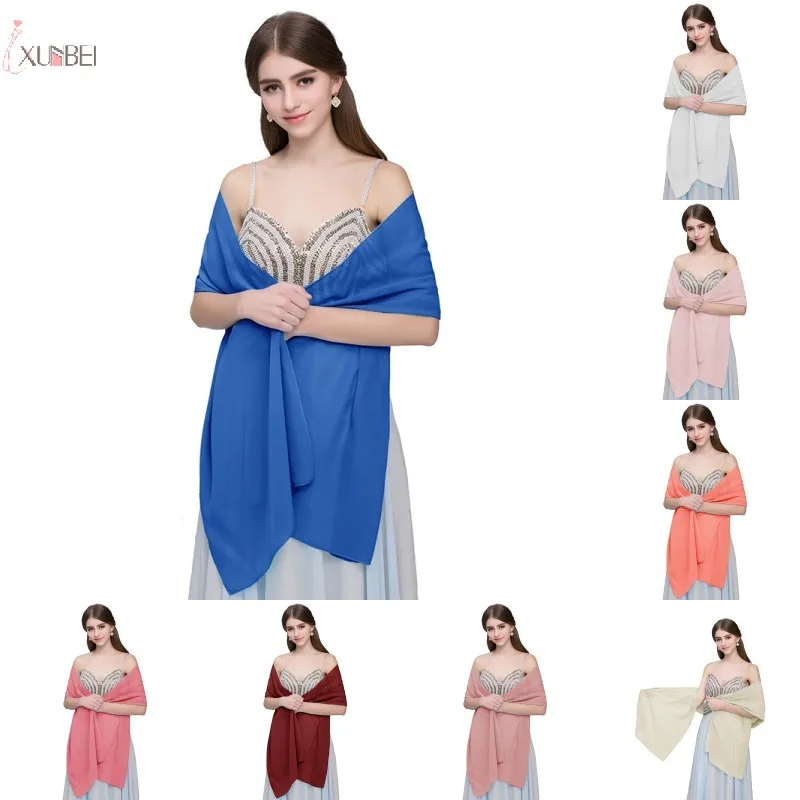 

New Summer Chiffon Stole Bridal Wedding Shawl Wrap Cape Women Bolero Shrug Scarf Wedding Accessories