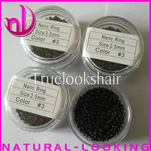 1000 шт/бутылка#3 цвета 2,5 мм нано кольцо медь высокого качества бисер наращивание волос с помощью наноколец инструменты