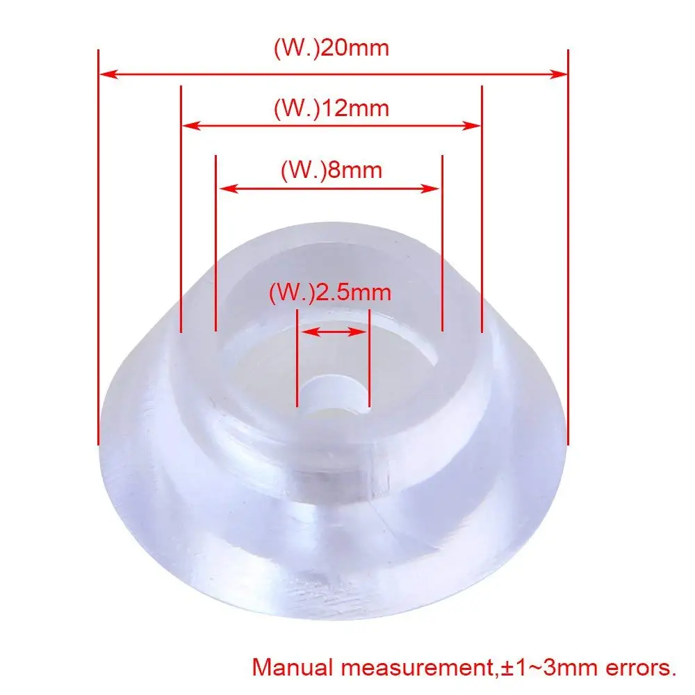 20x8x12 мм прозрачный силиконовый круглый мягкий Противоскользящий коврик для мебели ножки Стул чашка стол Шкаф 200/упаковка