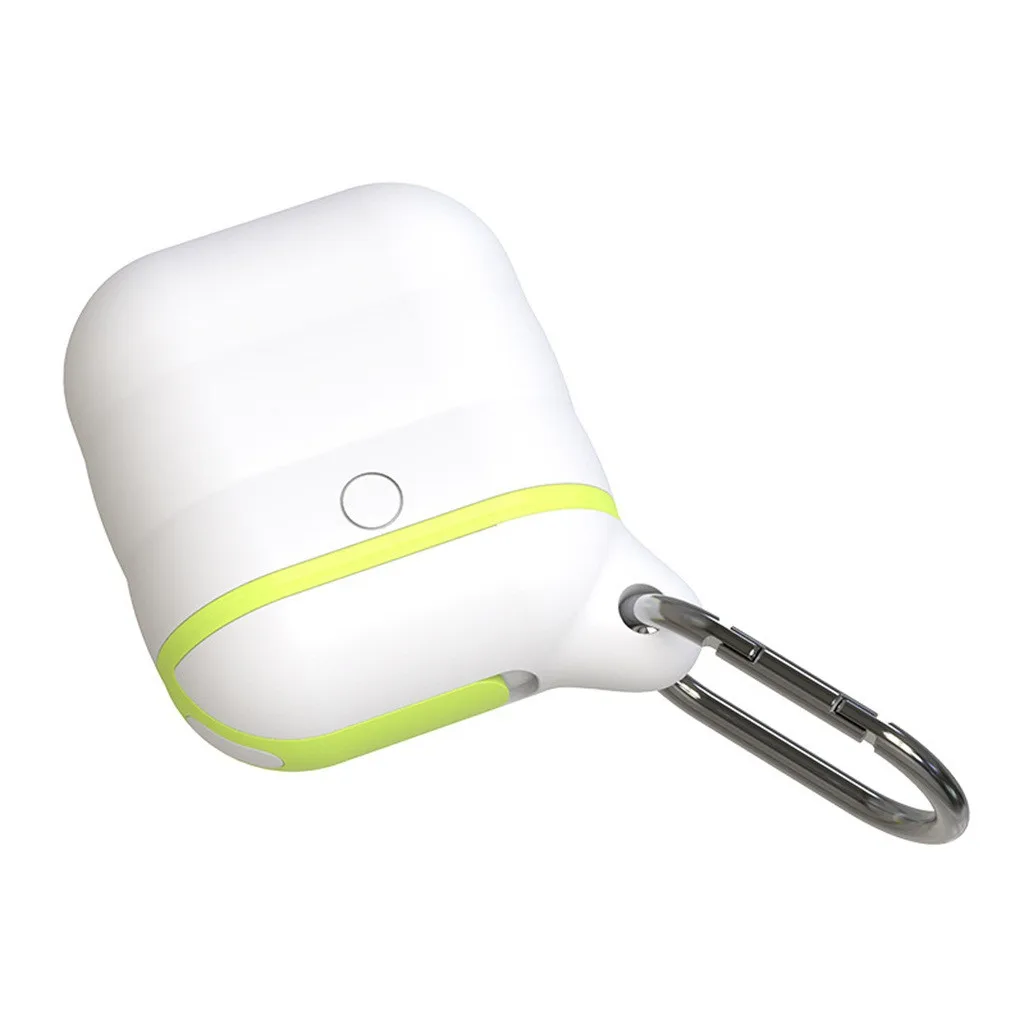 Waterproof Protection For Apple Airpods Shockproof Cover Silicone Anti-lost Protective Cover Skin Case for Apple AirPods