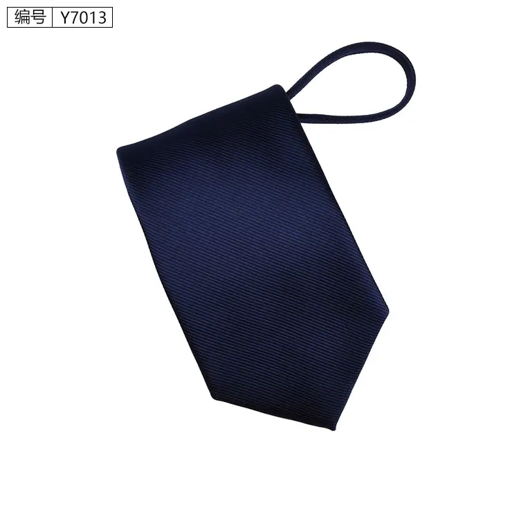 Новинка, мужские галстуки на молнии 7 см, деловой модный стиль, тонкий мужской галстук на шею, простой дизайн, одноцветные вечерние галстуки