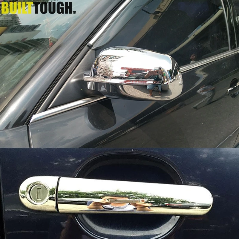 

Chrome 2Pcs Rear View Side Mirror Covers 9Pcs Door Handle Covers For VW Passat B5 Jetta Bora Golf A4 1999 2000 2001 2002 2003