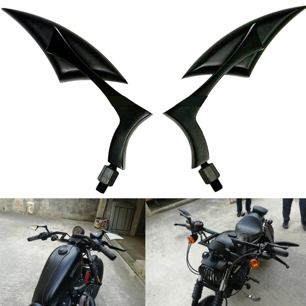 Универсальные мотоциклетные зеркала заднего вида для Honda Suzuki Kawasaki Harley Yamaha V Star XVS