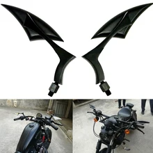 Retrovisor universal para motocicletas, espelhos retrovisores para honda suzuki kawasaki for harley yamaha v-star xvs 650 950 1100