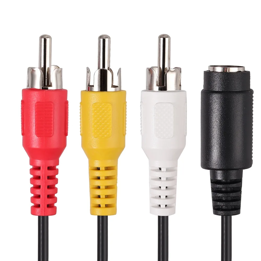 Адаптер Neoteck 3RCA в HDMI поддержка 1080P с микро кабелем для HDTV DVD RCA композитного видео и