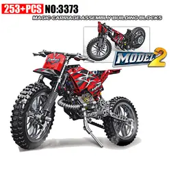 Aiboully 3373 253 шт. technic мотоциклетная exploiture модель Harley автомобиля Строительные кирпичи блокировать комплект игрушка в подарок Обучающие