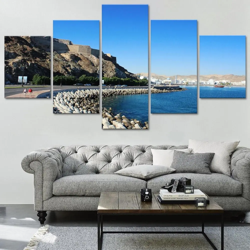 hot sell in 2018 Muscat Oman Canvas Print Painting Framed Home Wall