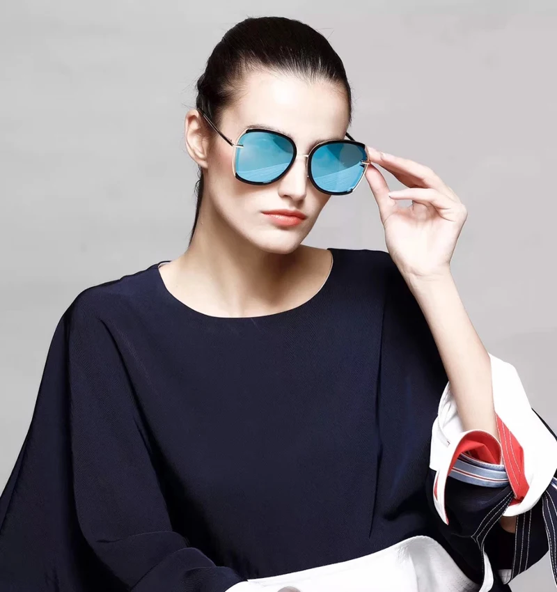 MIZHO, блестящие, для вождения, тонированные, поляризационные солнцезащитные очки для женщин, вечерние, UVa, летняя мода, прозрачный дизайн, женские солнцезащитные очки, HD визуальный