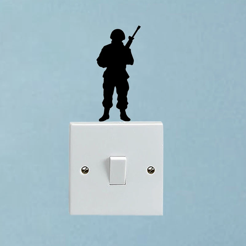 Солдат Airman виниловый модный Декор для гостиной наклейки 5WS1522|sticker decal|switch