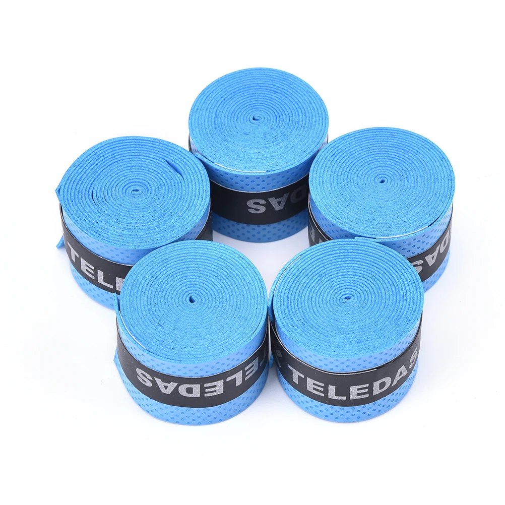 Tennis Racket Grips 5Pcs Anti Slip Sweat Absorbed Wraps Tape Badminton