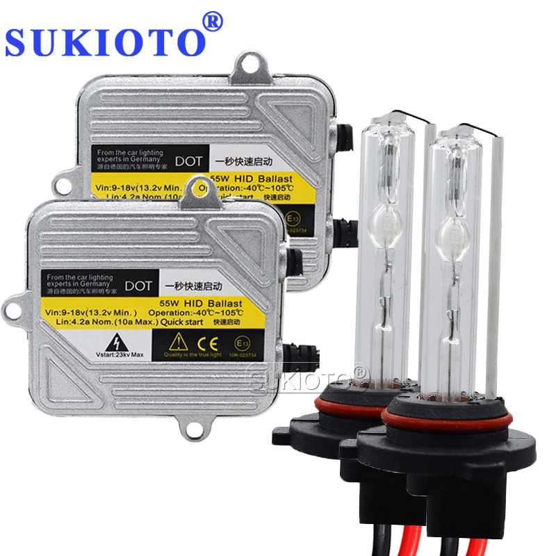 Комплект ксеноновых фар SUKIOTO 55 Вт H11 H7 H8 H1 HB3 Xenon 4300K 5000K 6000K 8000K Ксеноновых hid 12 В|Лампы