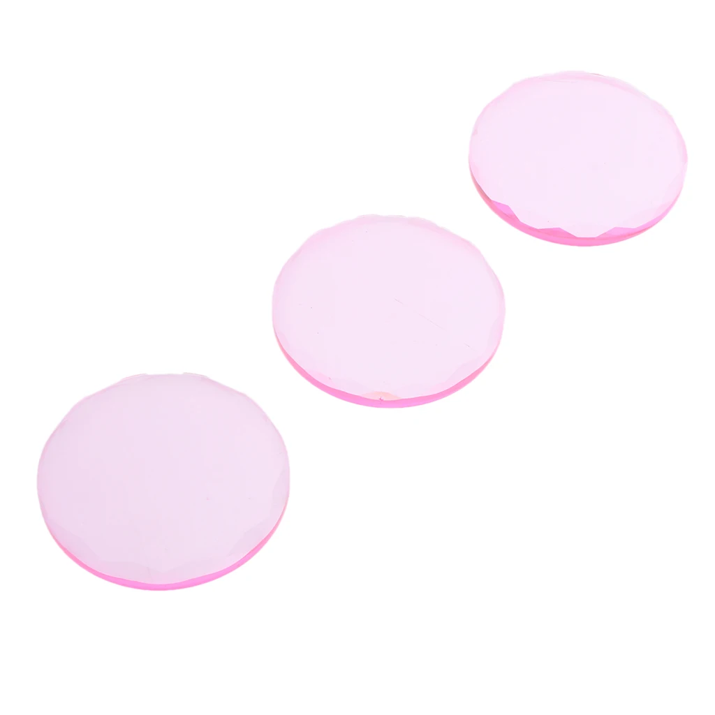 3Pcs Professional Crystal Adhesive Glue Holder Pallet Stones For Fake Eyelashes Extension Makeup Cosmetic Tool