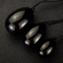 3PCS/set Natural Black Obsidian Yoni Egg Kegel Exercise Massager for Women