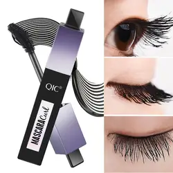 Волокно Тушь для ресниц Volume Mascara ЧЕРНЫЙ Водонепроницаемый длинные закрученные накладные ресницы глаз Макияж ресниц Lash длинные черные