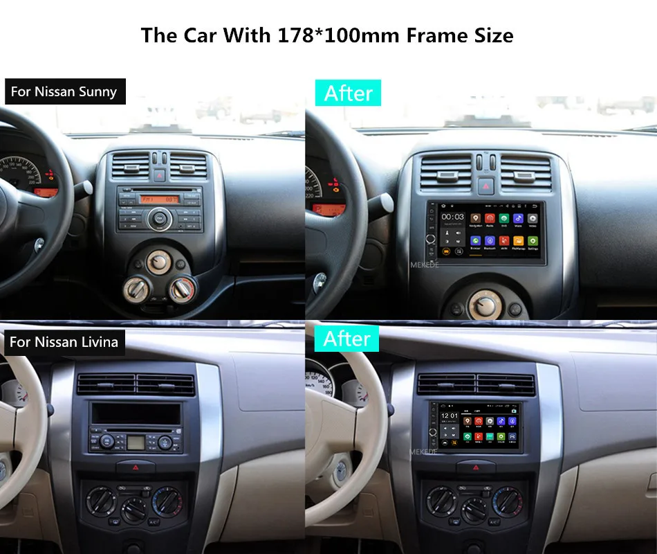 Cheap HD 1024X600 Android 7.1 Quad Core 16GB Flash Universal Double 2 din 2Din Car dvd player Stereo GPS Navigation Radio DDR3 4G Wifi 11