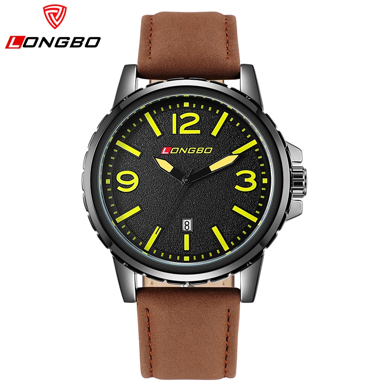 

LONGBO Luxury Men Steel Brand Watches Top Quartz Male Luminesecnt Watch Sports Waterproof Business Male Dress Watch 80182