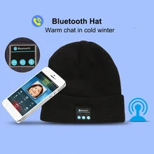 Музыкальная шапочка с Bluetooth, мягкая, теплая, стерео наушники, гарнитура, шапка, зимняя, для спорта на открытом воздухе, стерео музыка, шапка