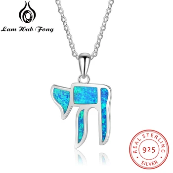 

Real 925 Sterling Silver Blue Fire Opal Necklace Animal Pendant Necklace Women Charm Necklace Accessories Gifts (Lam Hub Fong)