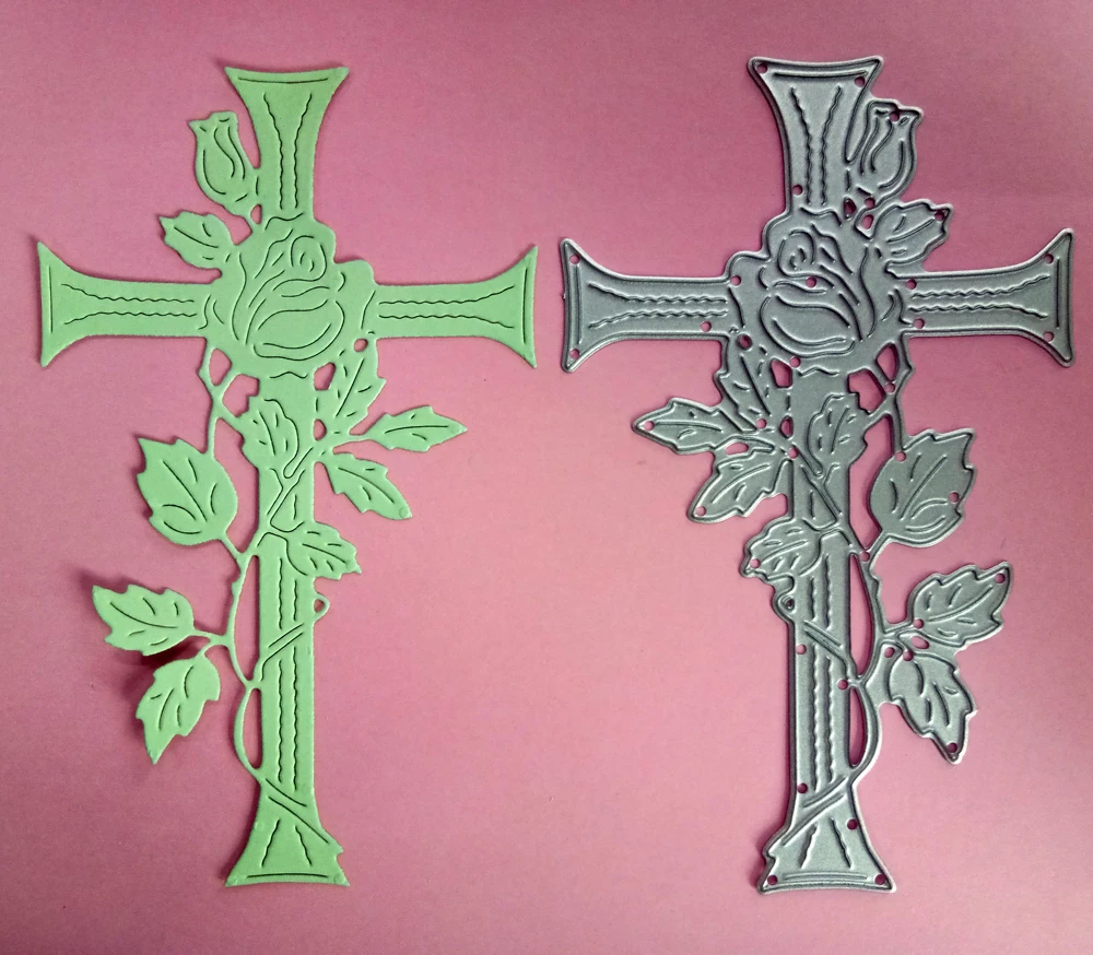 

Estel Metal Steel Cutting Dies Etched Cross Vine Border Embossing Die Stencil for DIY Scrapbooking Album Card Die Cut 2019 New
