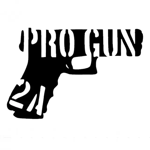 11.4CM*7.8CM Pro Gun 2A Vinyl Decals Bumper Window Flag Texas Guns Car
