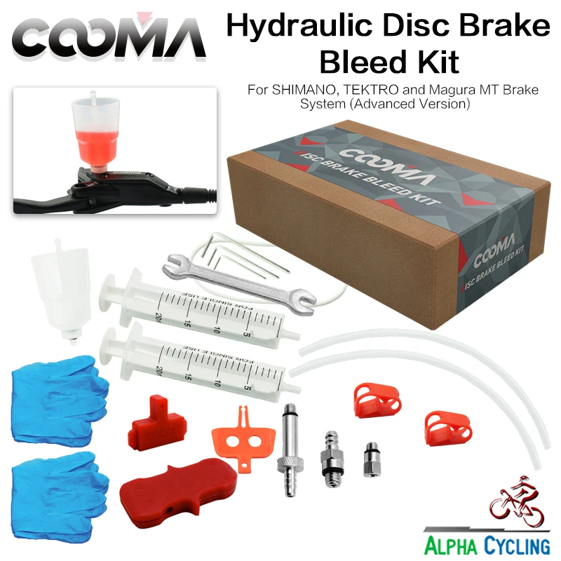Hydraulic Brake Bleed Tool Kit for Shimano Hydraulic Brake for TEKTRO, Magura Hydraulic Brake, Mineral Oil Bleed Kit V2.5+ Hydraulic Brake Bleed Tool Kit for Shimano Hydraulic Brake for TEKTRO, Magura Hydraulic Brake, Mineral Oil Bleed Kit V2.5+