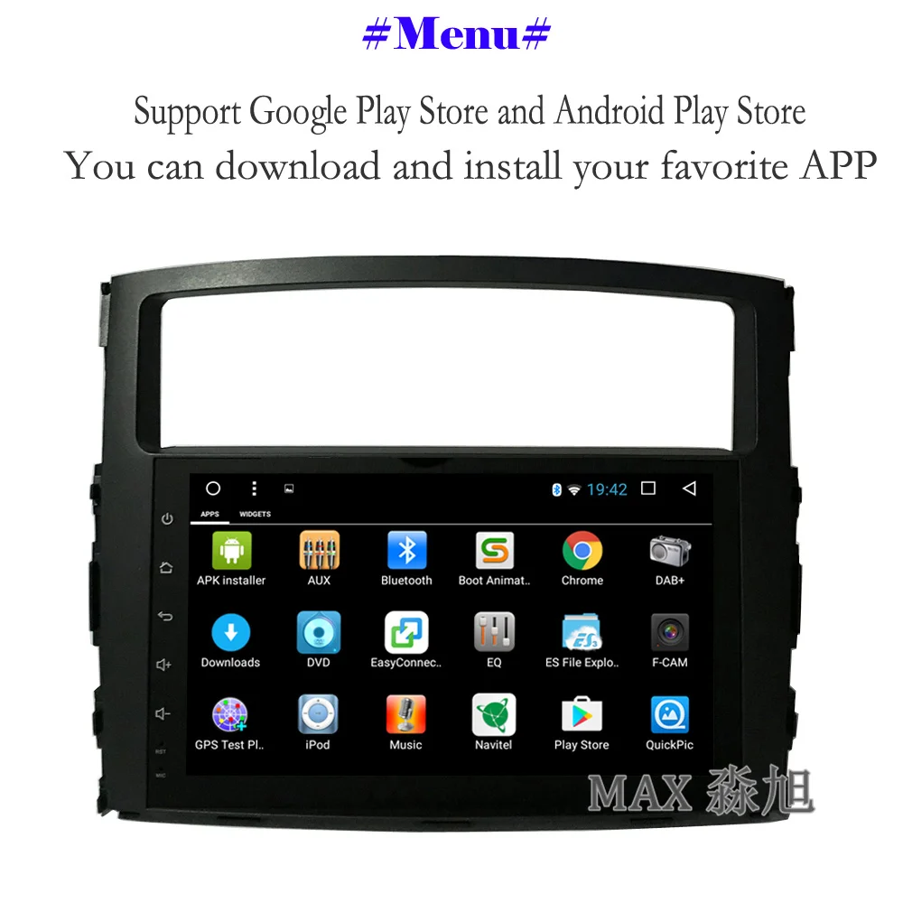 Top MAX Android 8.1.0 Car DVD For Mitsubishi PAJERO V97 2006 2007 2008 2009 2010 2011 2012 2013 2014 2015 Radio RDS GPS Free Map SWC 2