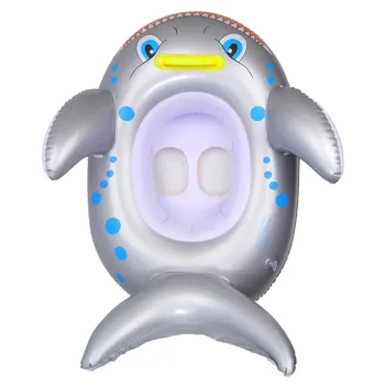 

Swim Seat Rings Float Boat Shark Toys Baby Swim Ring Pool Float Kids Inflatable Toddler Water Sport Environmentally Summer