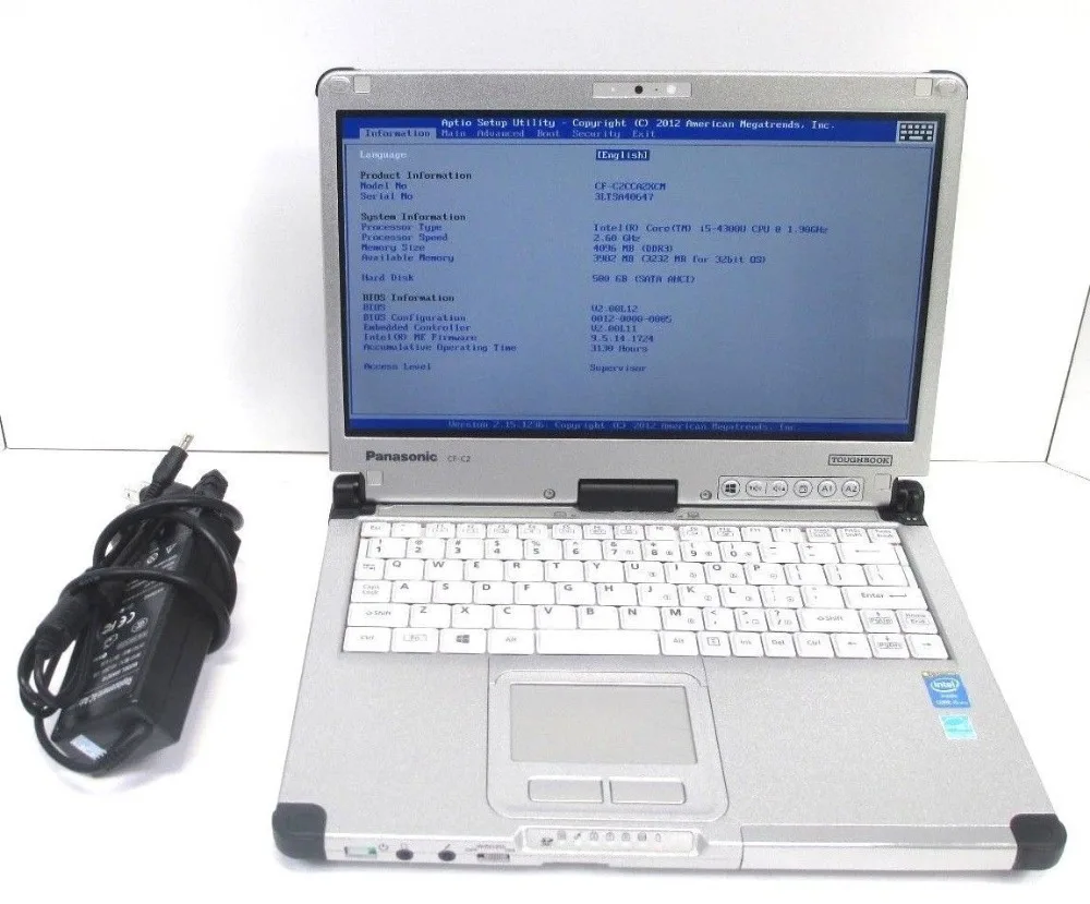  Panasonic TOUGHBOOK CF-C2 CF C2 Core i5 4310U 4th Gen 4GB RAM HDD/SSD de diagnóstico robusto portát